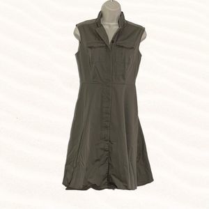Ann Taylor Olive Green Sleeveless Dress